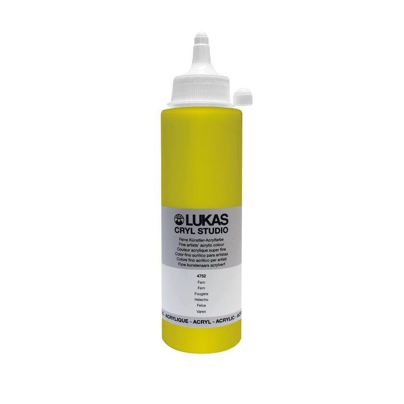Lukas CRYL Studio Artist Acrylic Paint Fern 250 ml Bottle High Pigment Acrylic Paints for Canvas Painting Large Scale Works MediumViscosity WaterMixable Fast Drying - Image 2
