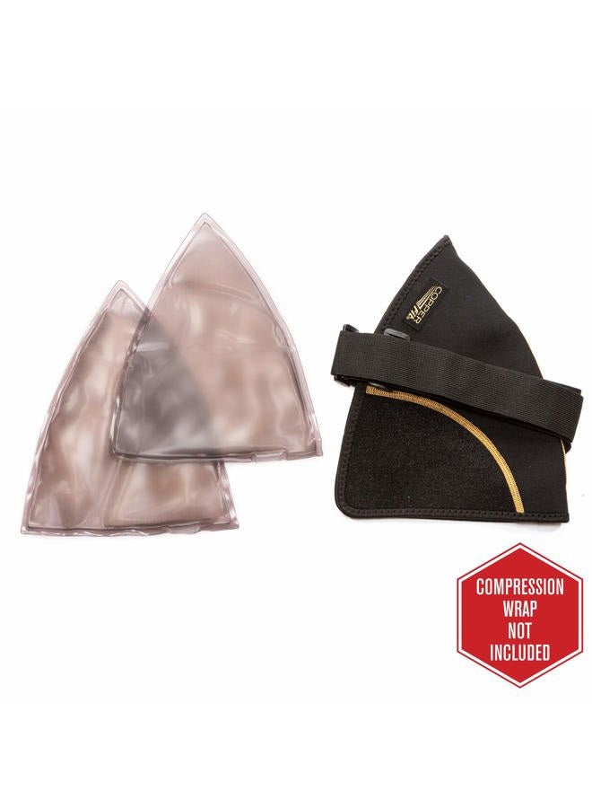 Copper Fit Rapid Relief Shoulder Wrap, Hot/Cold Replacement Insert Pack, Black - Image 4