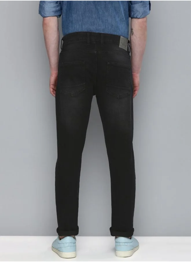 The Indian Garage Co Men Slim Fit Solid Mid-Rise Jeans