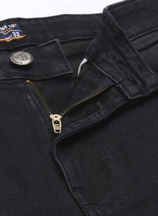 The Indian Garage Co Men Slim Fit Solid Mid-Rise Jeans