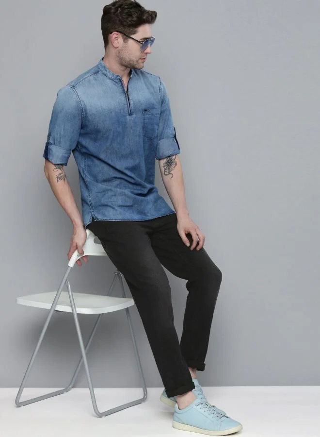 The Indian Garage Co Men Slim Fit Solid Mid-Rise Jeans