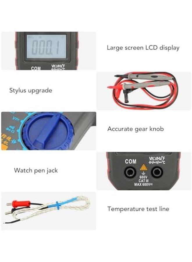 Digital Clamp Meter AC Voltage Amp Tester Auto Repair White LED Backlight Multimeter - Image 3