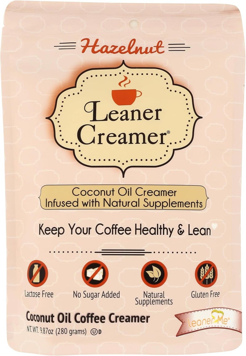Leaner Creamer Hazelnut Coconut Oil Coffee Creamer - Image 1