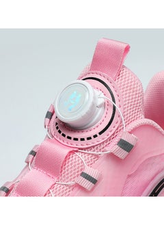 LITTLE ROCKZ حذاء رياضي بإضاءة فلاش LED بعجلة مزدوجة، حذاء رياضي لامع أنيق مع نعل لايتنينج  - Image 5