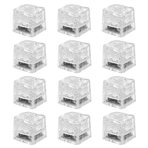 Nonley Light Up Ice Cubes for Drinks, 12 PCS Red LED Ice Cubes Liquid Activated, Glow in The Dark Waterproof, Ideal for Home Bar Supplies Summer Party Wedding Decor - Image 2
