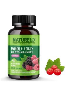 Whole Food Multivitamin Gummies - For Kids Formulated to Support Immunity, Health Growth and Development - 90 Berry Flavoured Gummies - Dietary Supplement