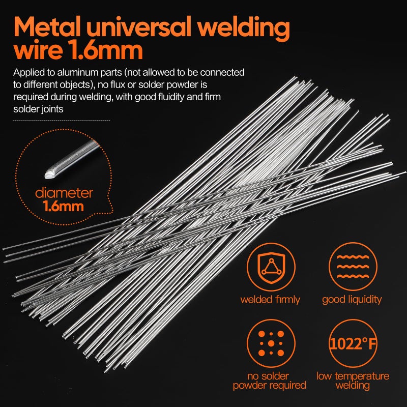 DOUYUDAO 50Pcs Metal Universal Welding Wire easy to use Flux Core Welding Wire Solution Welding Fluxcored Rods No Flux Required Super Low Melting Point Excellent Corrosion Resistance - Image 4