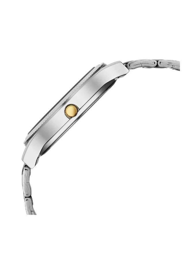 تيتان Men Analog Display Watch With Silver Gold Stainless Steel Strap - 1650BM04