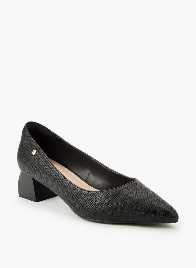 Flora Bella By Shoexpress BLACK Flora Bella Women Block Heel Pumps for Women | Best Price UAE