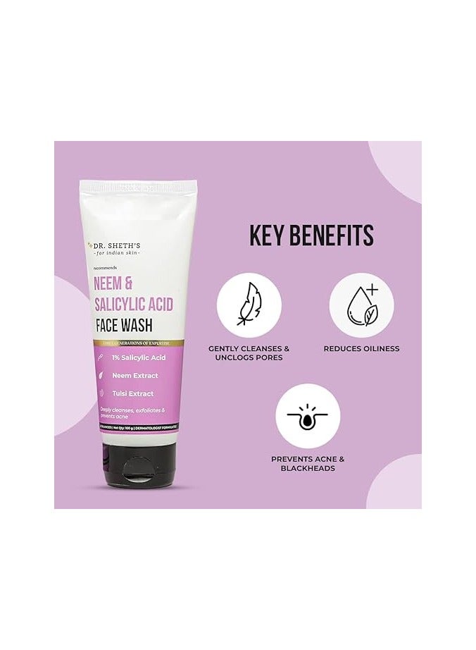 دي آر. شيث'س غسول الوجه بزيت النيم وحمض الساليسيليك من دكتور شيث 100 مل - Image 2