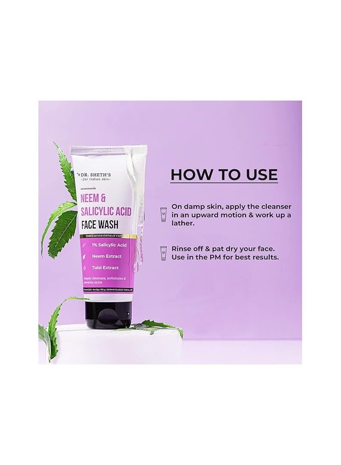 دي آر. شيث'س غسول الوجه بزيت النيم وحمض الساليسيليك من دكتور شيث 100 مل - Image 4