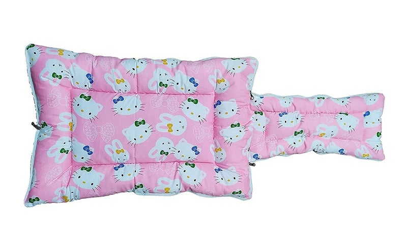 DEPURIKA Sharma Clothing Cotton 29.52x17.71x3.93 inches Sleeping and Carry Bag,Kitty Pink - Image 3