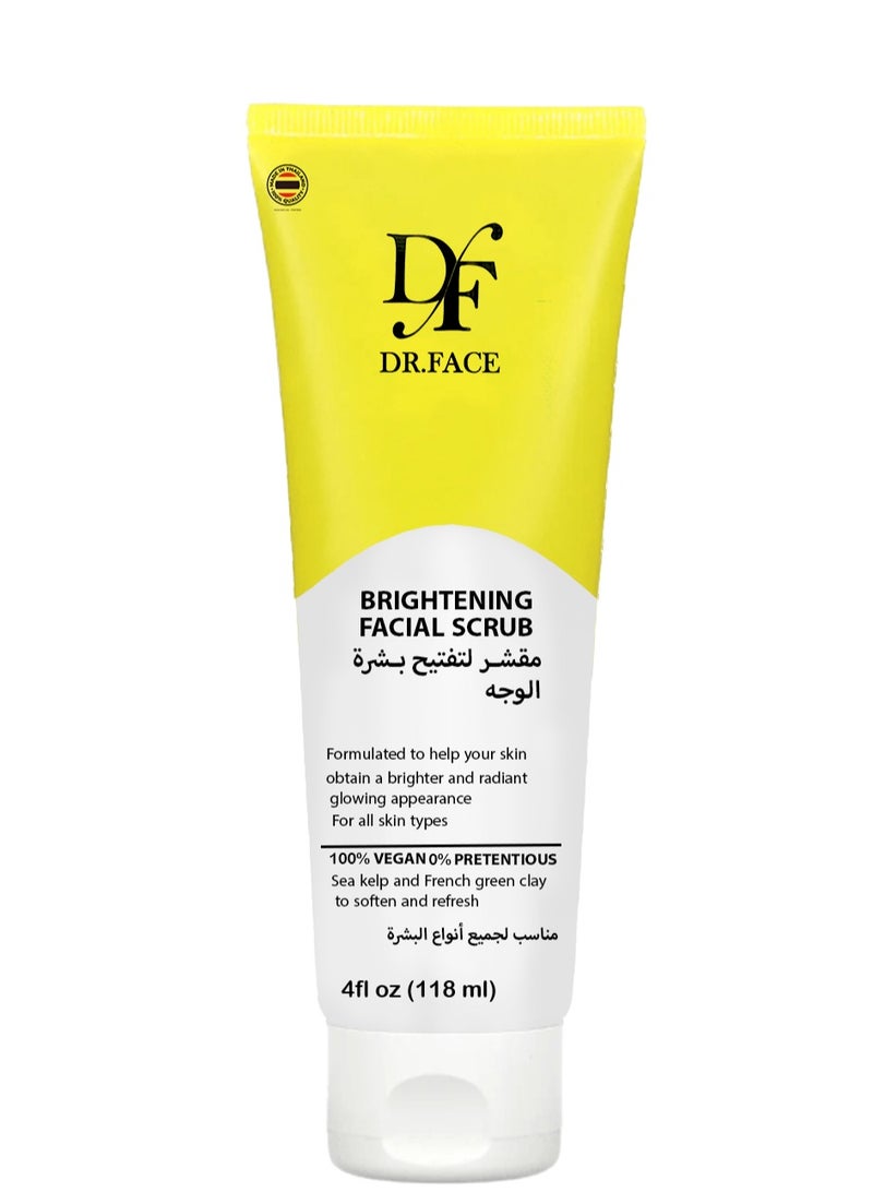 دكتور فيس مقشر تايلاندي لتفتيح بشرة الوجة نباتي بنسبة 100% من عشب البحر والطين الأخظر الفرنسي لتنعيم البشرة وتجديدها ومناسب لجميع أنواع البشرة 118 مل - Image 1