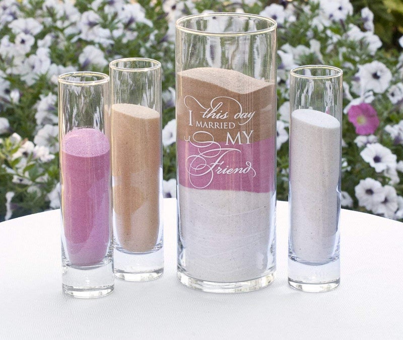 هورتنس ب. هيويت طَقم 4 قطع إكسسوارات حفلات الزواج من الرمل - Image 2