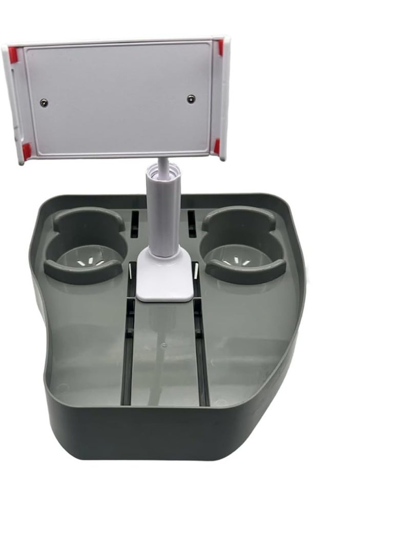 HOMESTAR 3-In-1 Tray Table With Cup Holder & Phone Stand - Adjustable Hot Tub Caddy For Outdoor Inflatable Pool And Spa - Essential Adult Spa Accessory With Drink Holder For Ultimate Relaxation, Essential Hot Tub Accessory For Adults - Image 1