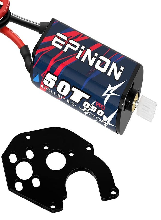 EPINON 050 50T Brushed Motor with Metal Mount for AXIAL SCX24 Motor Bronco C10 JLU Gladiator Deadbolt B17 1/24 Axial SCX24 Upgrade Parts - Image 1