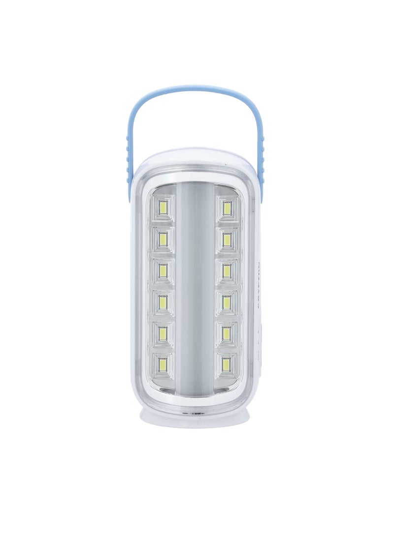 KRYPTON - Krypton Rechargeable LED Lantern White with Blue - Image 1