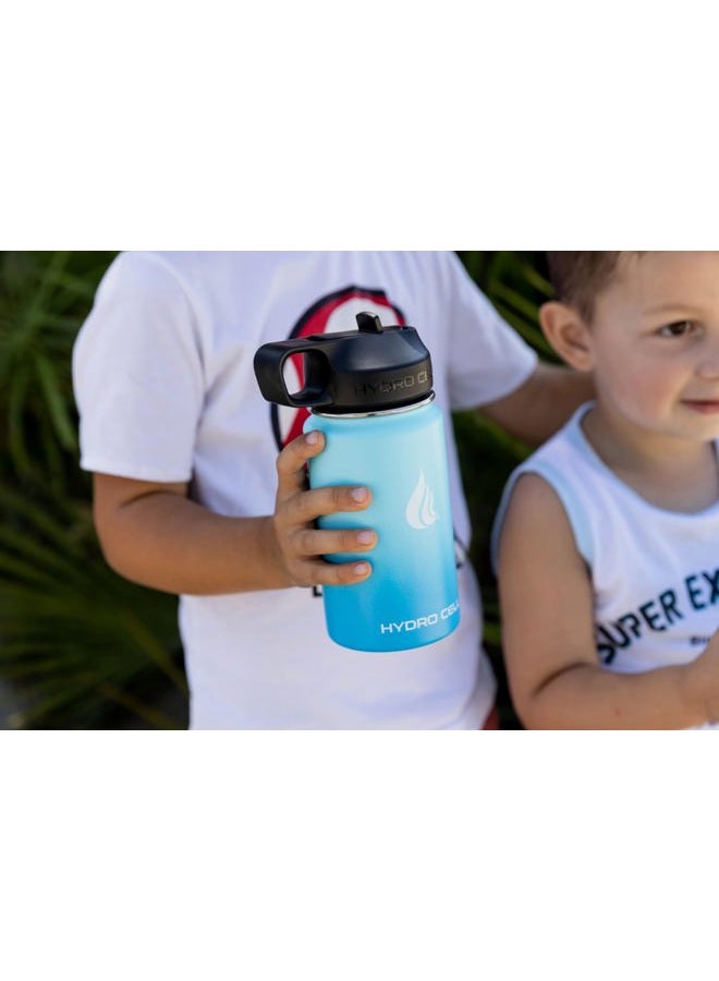 HYDRO CELL Stainless Steel Insulated Water Bottle with Straw - For Cold & Hot Drinks - Metal Vacuum Flask with Screw Cap and Modern Leakproof Sport Thermos for Adults (Sky/Blue 14oz) - Image 5