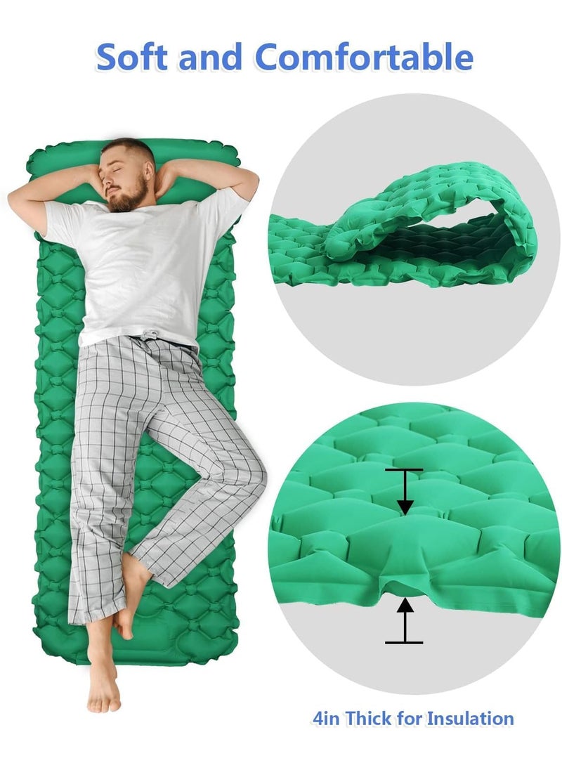 NINGALA ENTERPRISE NINGALA ENTERPRISE Inflatable Mattress with Builtin Foot Pump 75x23 Inches  - Image 3