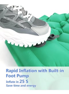 NINGALA ENTERPRISE NINGALA ENTERPRISE Inflatable Mattress with Builtin Foot Pump 75x23 Inches  - Image 2