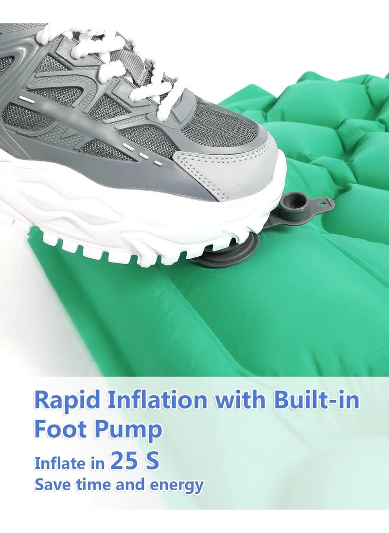 NINGALA ENTERPRISE NINGALA ENTERPRISE Inflatable Mattress with Builtin Foot Pump 75x23 Inches  - Image 2