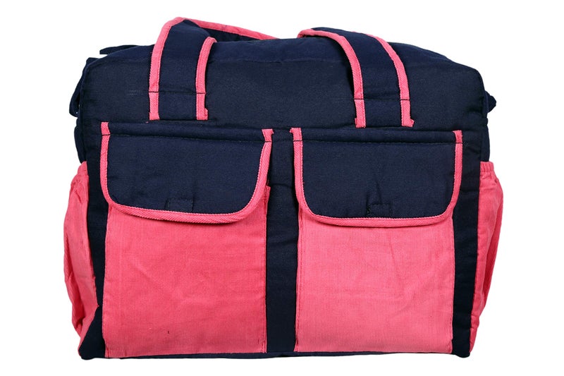 Unique Ideas New Born Baby Multipurpose Polyester Diaper/Mother Bag with Holder Diaper Changing Multi Compartment (Light Red, Medium)(Pack of 1) - Image 5