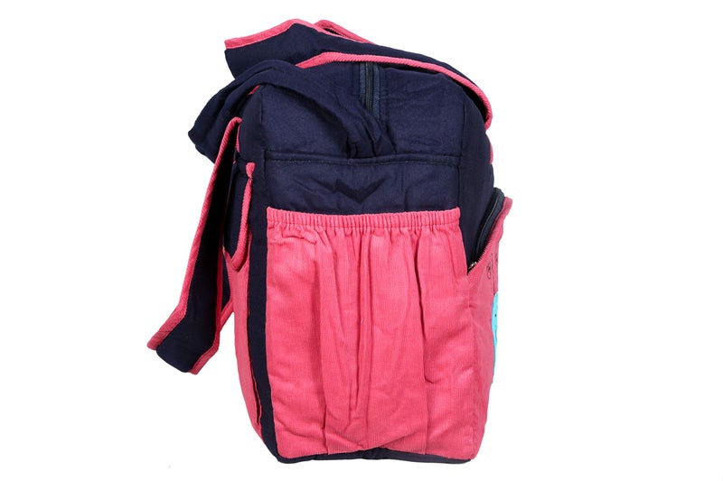 Unique Ideas New Born Baby Multipurpose Polyester Diaper/Mother Bag with Holder Diaper Changing Multi Compartment (Light Red, Medium)(Pack of 1) - Image 4