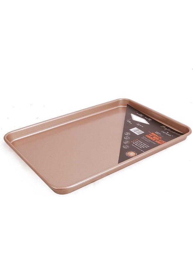 chefmade - CHEFMADE Chef Made Non-Stick Cookie Sheet, Champagne - Image 1