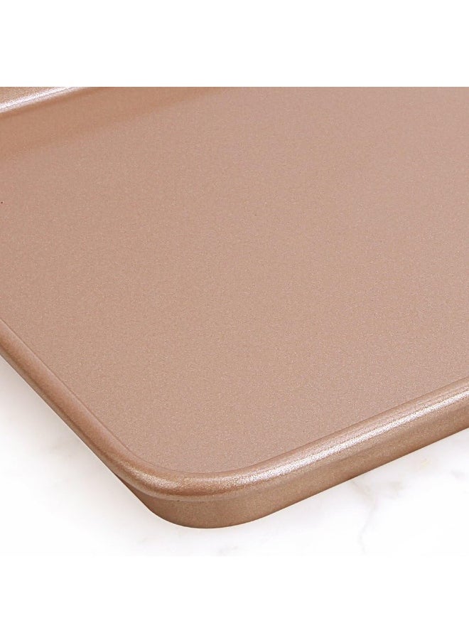 chefmade - CHEFMADE Chef Made Non-Stick Cookie Sheet, Champagne - Image 1