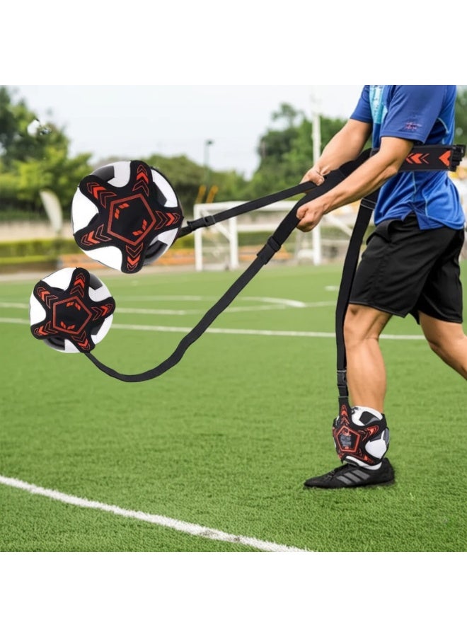 NOVOLAN Soccer Kick Trainer, Hands-Free Adjustable Solo Soccer Trainer for Enhanced Control Skills, Versatile Practice Equipment for Soccer, Volleyball, Rugby, Adjustable Waist Belt for Kids & Adults - Image 4