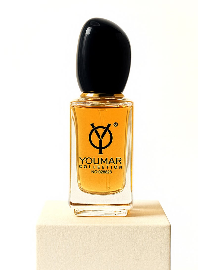 يومار عطر فاخر للنساء من مجموعة يومار رقم 8828، 25 مل | عطر فاخر للنساء برائحة خشبية وفانيليا وباتشولي لإطلالة أنيقة يومية | أفضل عطر للنساء - Image 2