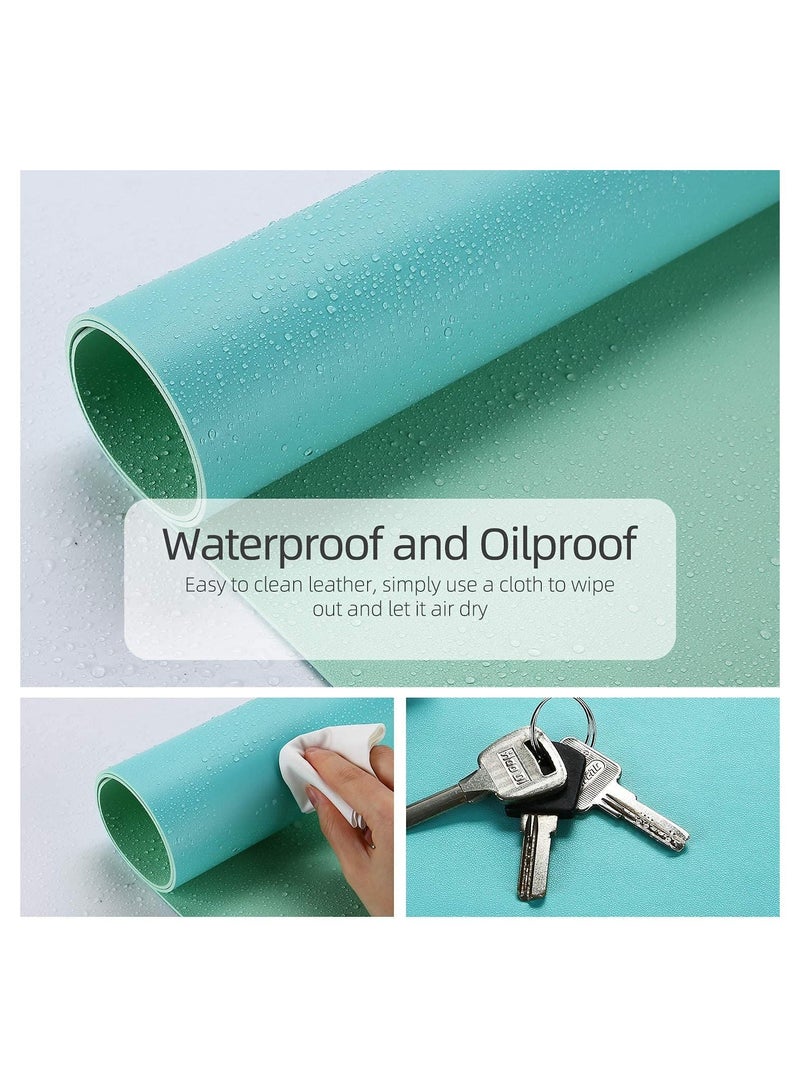 Cool Baby COOLBABY Office Desk Pad, Ultra Thin Waterproof Gaming Mouse Pad, Dual Use Desk Writing Mat Extended Keyboard Pad(80*40 CM，Blue + Green)  - Image 2
