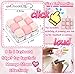 ILHSTY Keyboard Fidget Toy Clicker Fidget Keychain 9in1 Stress Relief Desk Toys Decompression Button Keyboard with Removable Keycaps Anxiety Relief Valentines Day Gifts for Adult 2 ColorMix Pink - Image 4