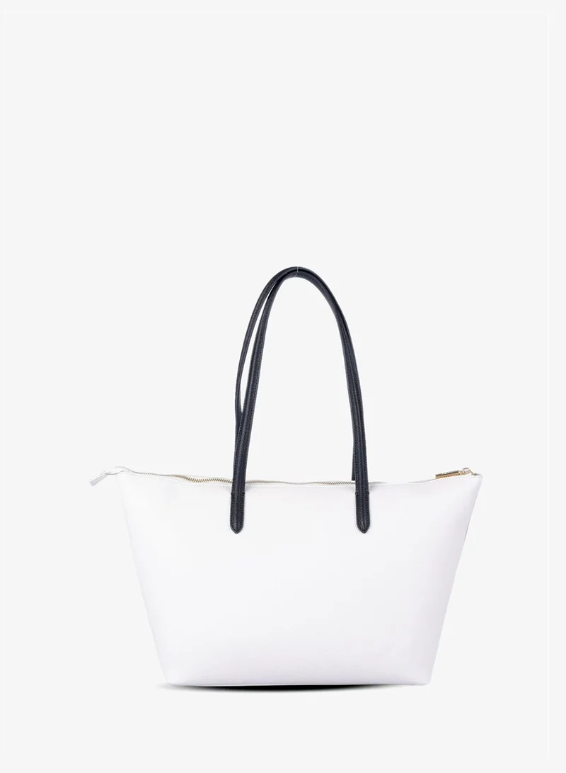 U.S. Polo Assn. WHITE BLACK U.S. Polo Assn. Women's Tote Bag, Ladies Large Capacity Shoulder Bag Handbag for Ladies Travel Bag for White Black for Women | Best Price UAE