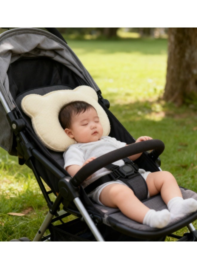 ميكسد وسادة سفر الطفل ، ناعمة ومريحة مسند رأس الطفل حديث الولادة تمنع هيد عربة الطفل حوض إدراج رأس ورقبة دعم تصميم مسطح ناعم ومريح - Image 1