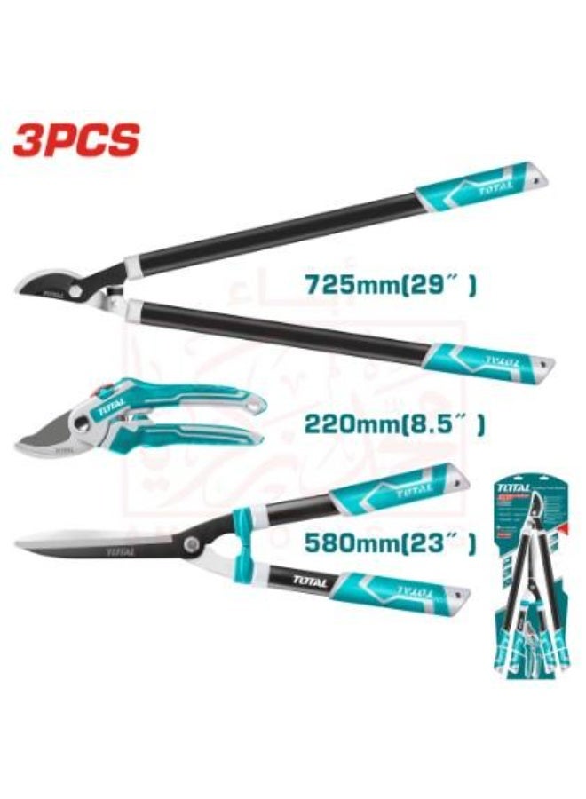 TOTAL Tree Pruning Shears Set – 3 Pieces (THT1576033)