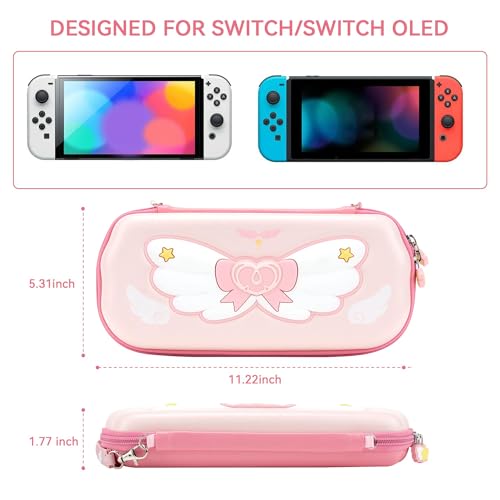 GeekShare Switch Carrying Case for Switch/OLED,Portable Switch Case, Slim Hardshell Travel Carrying Case fit Switch Console & Game Accessories - Star Wings Series - Image 3