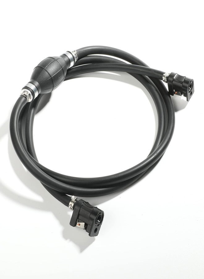 Reswish ESEWALAS 6FT Boat Motor Fuel Line Hose with Primer Bulb Steel Hose Clamps,Universal ID 5/16" Boat Fuel Line Assembly Kit,Compatible with Outboard RVs Tractors Caravans Boats Fuel Line - Image 5