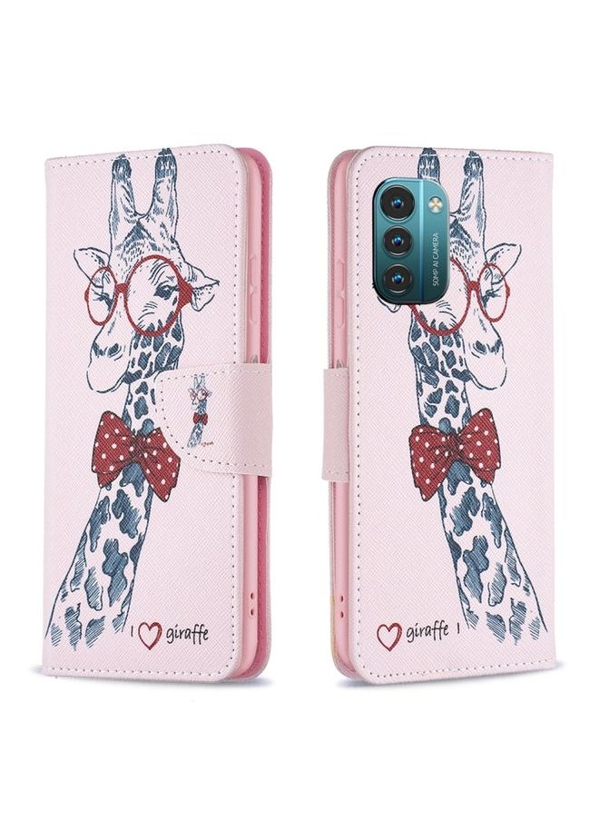 HuHa Case Cover For For Nokia G21 / G11 Colored Drawing Pattern Horizontal Flip Leather Phone Case(Deer) 