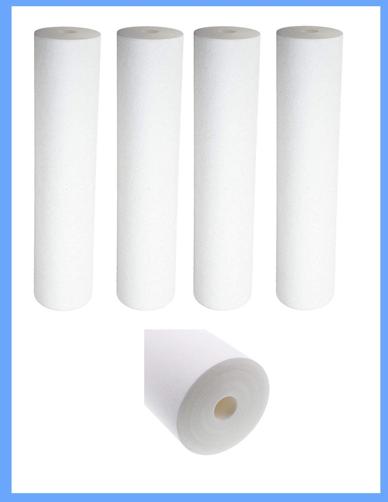 CFS – 4 Pack Sediment Water Filter Cartridges Compatible with PX05 Models – Removes Bad Taste and Odor – Whole House Replacement Filter Cartridge – 5 Micron – 9-7/8" Filter Cartridge - Image 2