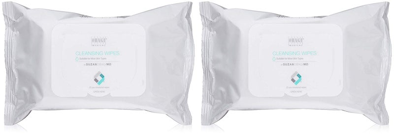 Obagi Medical On the Go Cleansing and Makeup Removing Wipes, 25 count