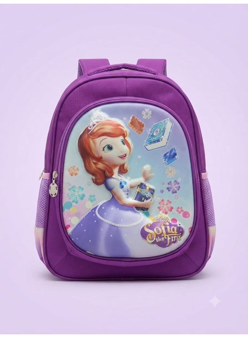 Supplies Preschool Set Bright mauve 3-compartment backpack (Size 12) Includes a mauve lunch box with a sticker Includes a mauve 550ml water bottle - Image 2