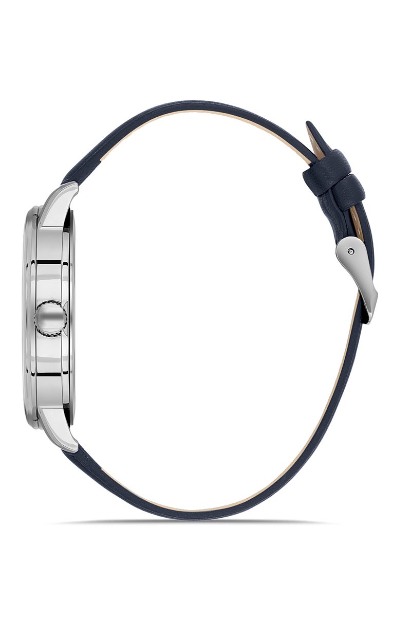 OMAX MEN’S Wrist-Watch | Analog | Leather Strap | Elegant Design - Image 2