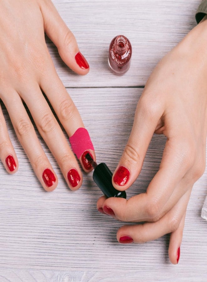 Oruola 120pcs Nail Polish Skin Protector Peel Off,Nail Art Kit,U-Shape Latex Nail Polish Barrier Peel Off,Skin Cuticle Protector For French Nail Stickers Painting Manicure Nail Art Supplies Multicolor - Image 2