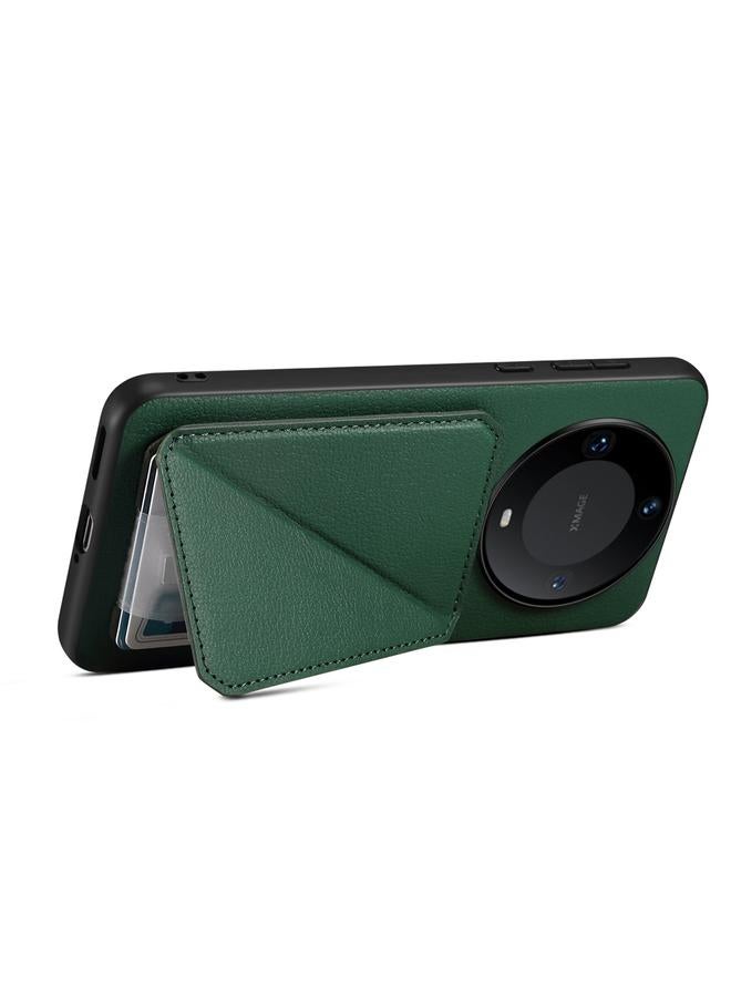 اس-توب جراب لهاتف Huawei Mate 60 Pro / Mate 60 Pro+ D04 جراب هاتف مزدوج الفتحات بنسيج جلد العجل - Image 4