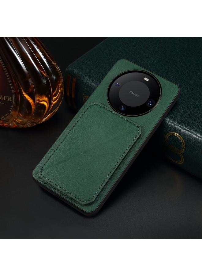 اس-توب جراب لهاتف Huawei Mate 60 Pro / Mate 60 Pro+ D04 جراب هاتف مزدوج الفتحات بنسيج جلد العجل - Image 2