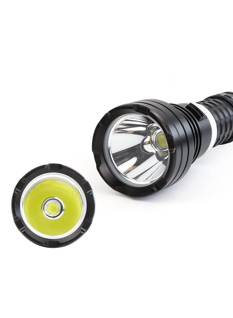 CMGTYYD Diving Flashlight Dive Torch 2000 Lumen Waterproof Underwater LED Submarine Lights Holder with Rechargeable Battery,Charger for Under Water Deep Sea Cave at Night - Image 5