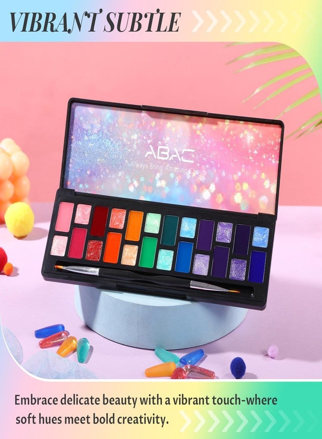 ABAC Solid Jelly Gel Polish Kit 24 Colors Hema Free w/Dual Brush - Transparent Vibrant Rainbow Hues,Non-Toxic Sheer Gel Polish Set for Summer Nails,Salon & Home Manicure - Image 5