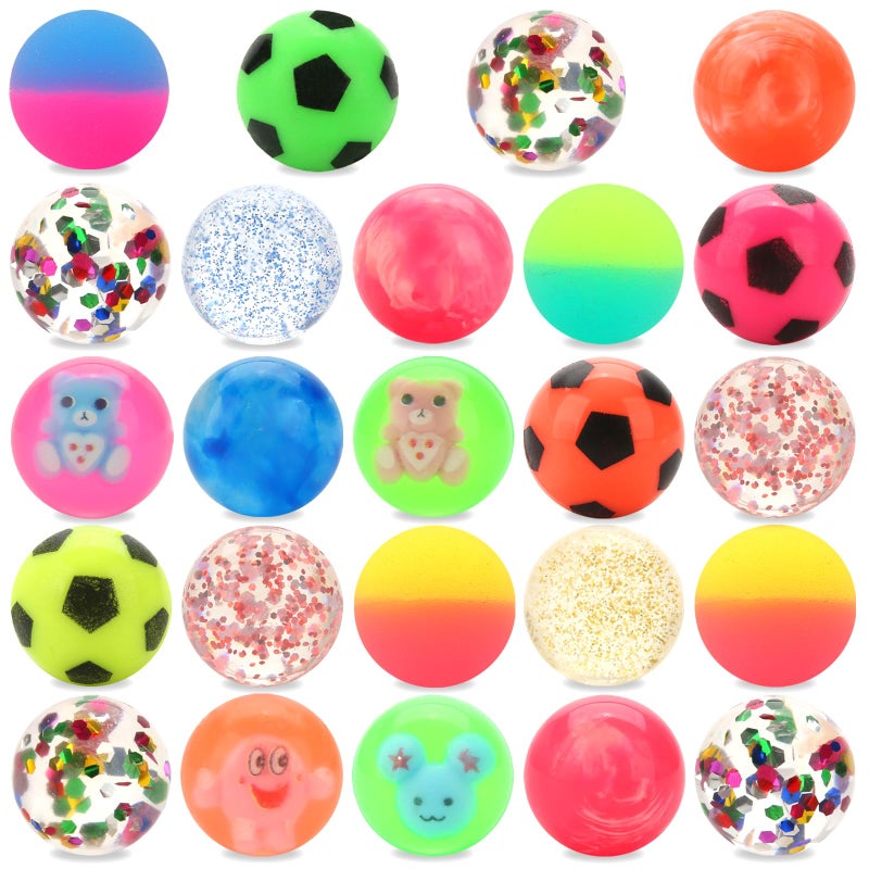 JYXT 24pcs Bouncy Balls for Kids Treasure Box Toys for Classroom Party Favors for Toddlers Kids 35 48 812 Birthday Christmas Goodie Bag Stuffers Gifts - Image 2