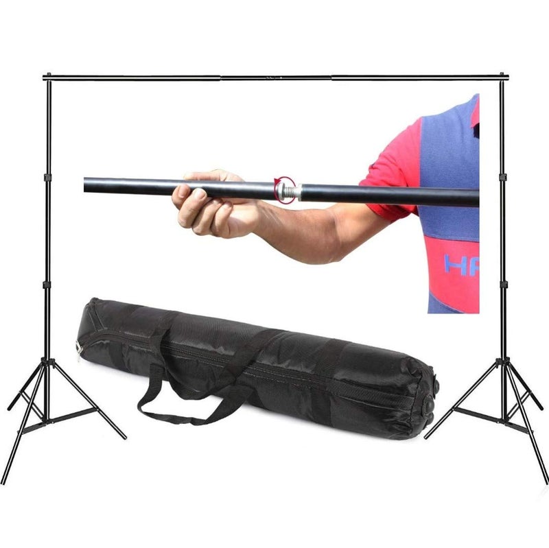 VTS Backdrop Stand Setup Photo Studio Green Backdrop Chroma Key Screen Background with 4 Clips for Indoor-Outdoor, Comercial, YouTube Photography (9 x9ft. -3) - Image 3